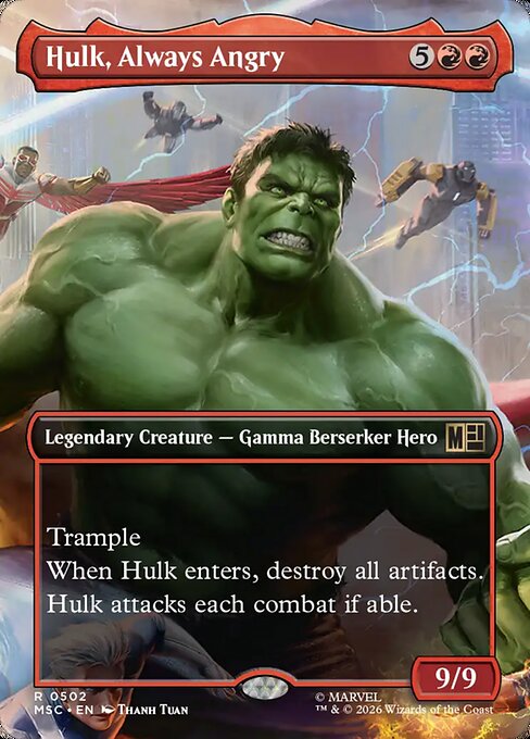 Hulk, Always Angry Magic: The Gathering card