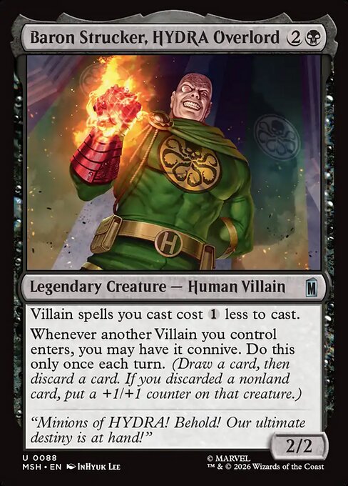 Baron Strucker, HYDRA Overlord Magic: The Gathering card