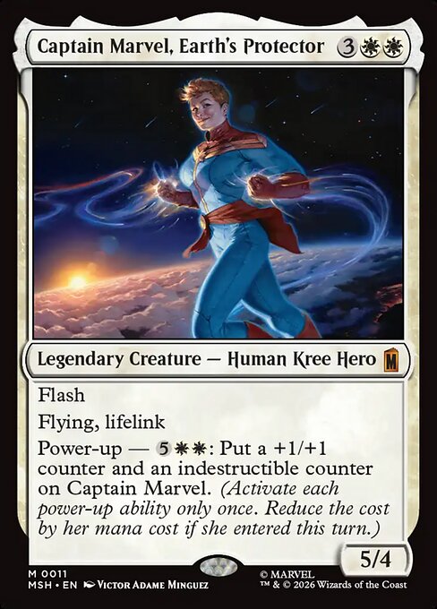 Captain Marvel, Earth's Protector Magic: The Gathering card