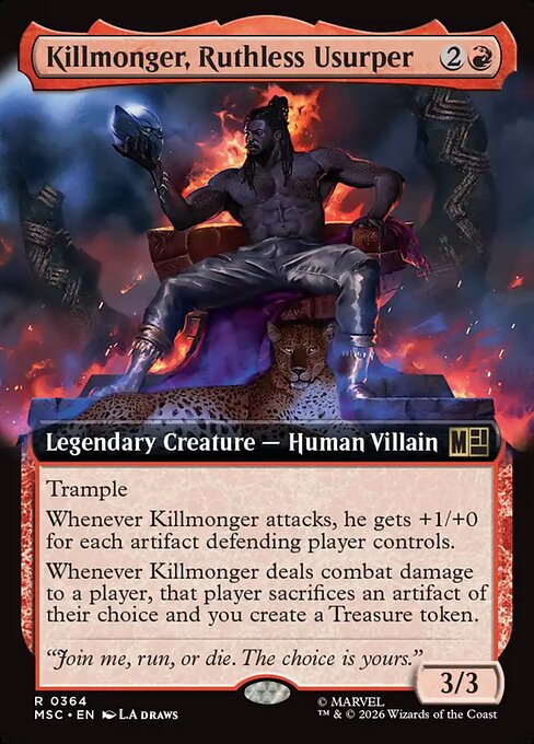 Killmonger, Ruthless Usurper Magic: The Gathering card