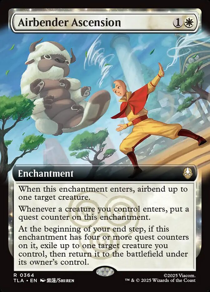 Airbender Ascension Magic: The Gathering card