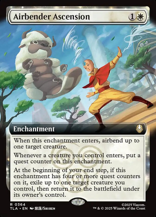 Airbender Ascension Magic: The Gathering card