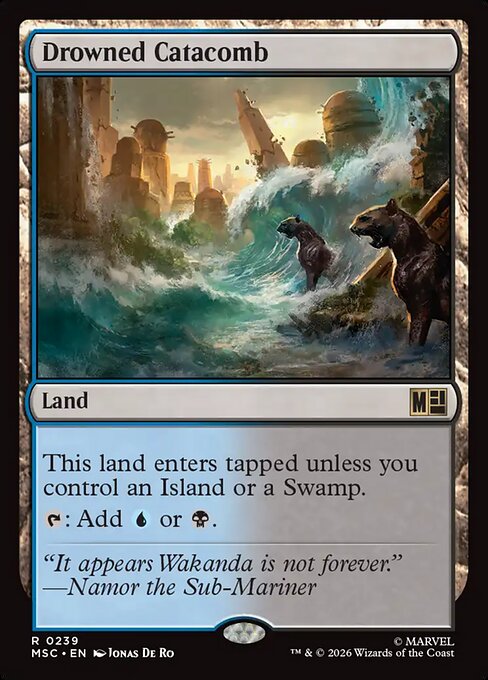Drowned Catacomb Magic: The Gathering card