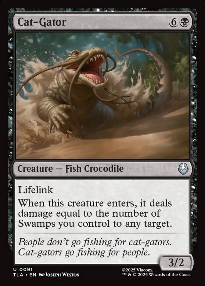 Cat-Gator Magic: The Gathering card