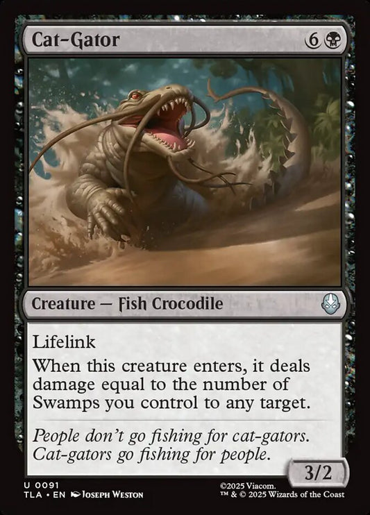 Cat-Gator Magic: The Gathering card