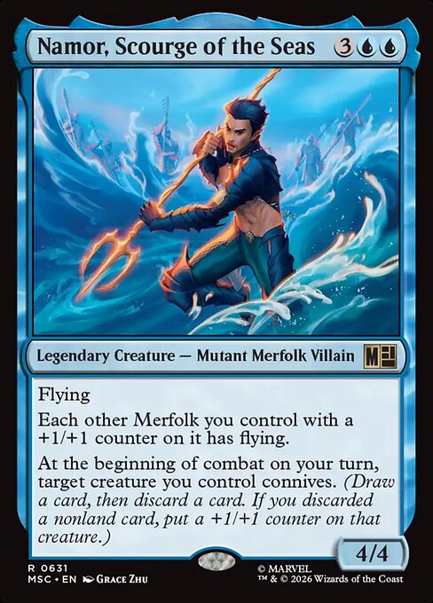 Namor, Scourge of the Seas Magic: The Gathering card