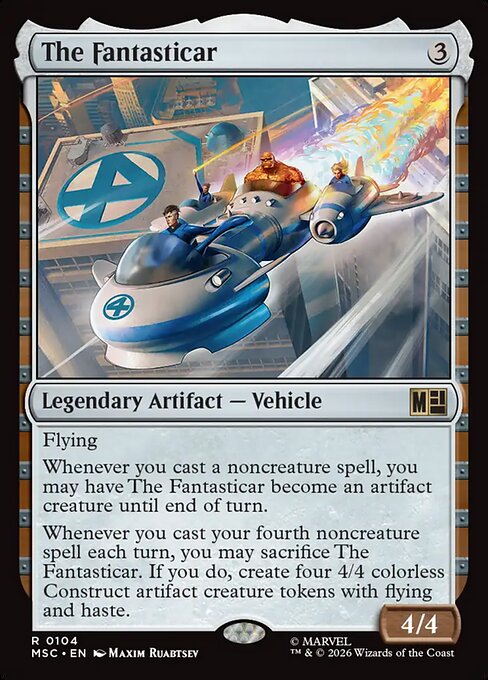 The Fantasticar Magic: The Gathering card