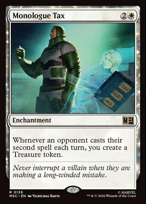 Monologue Tax Magic: The Gathering card