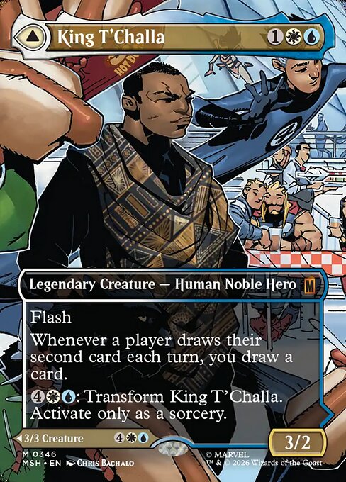 King T'Challa Magic: The Gathering card