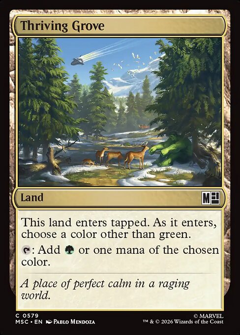 Thriving Grove Magic: The Gathering card