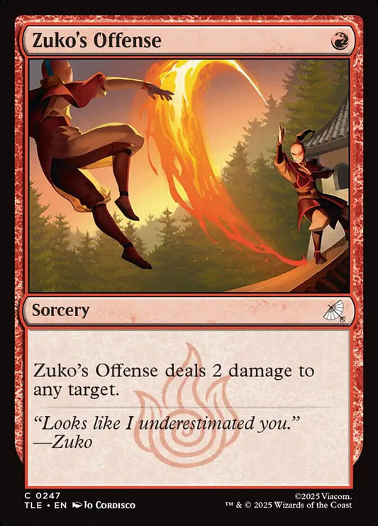 Zuko's Offense card image