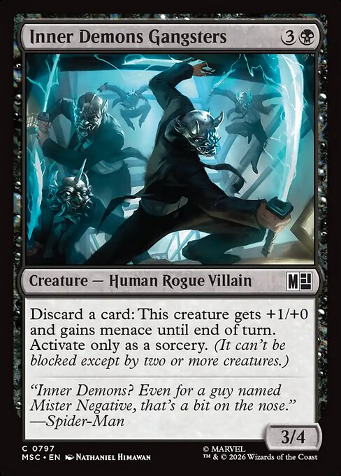 Inner Demons Gangsters Magic: The Gathering card