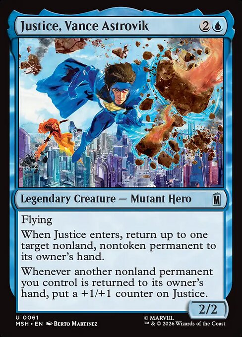 Justice, Vance Astrovik Magic: The Gathering card