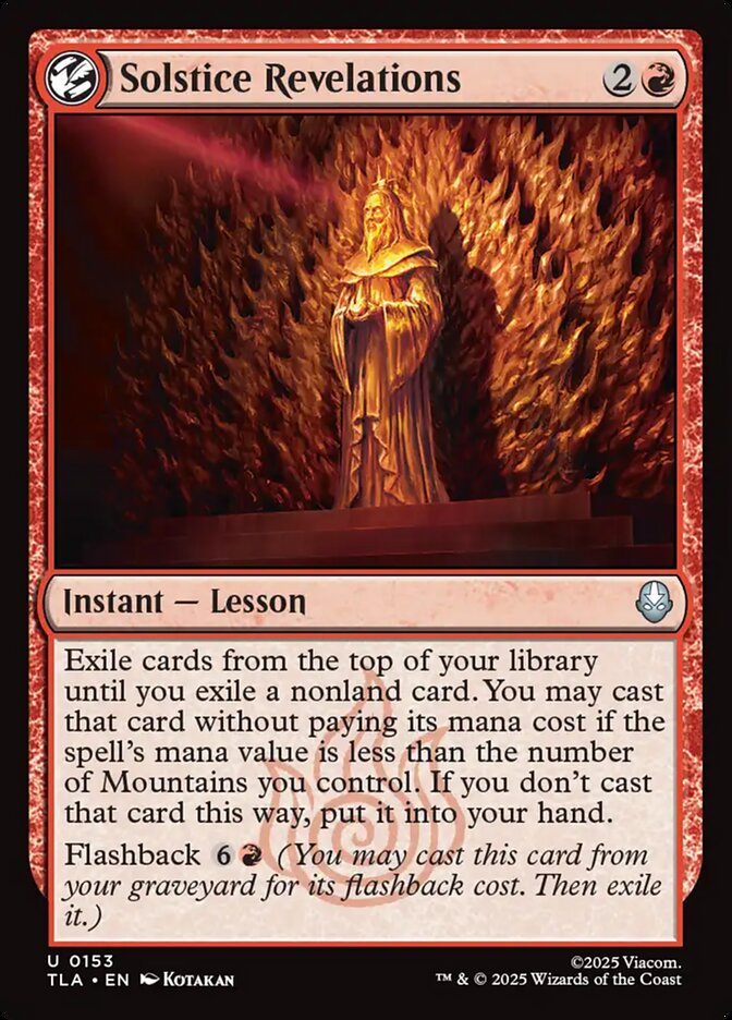 Solstice Revelations Magic: The Gathering card