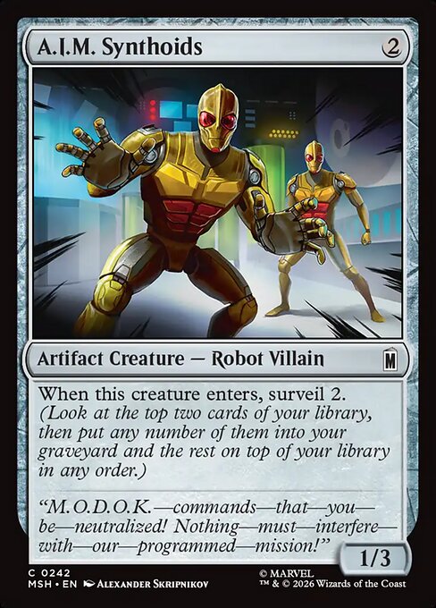 A.I.M. Synthoids Magic: The Gathering card
