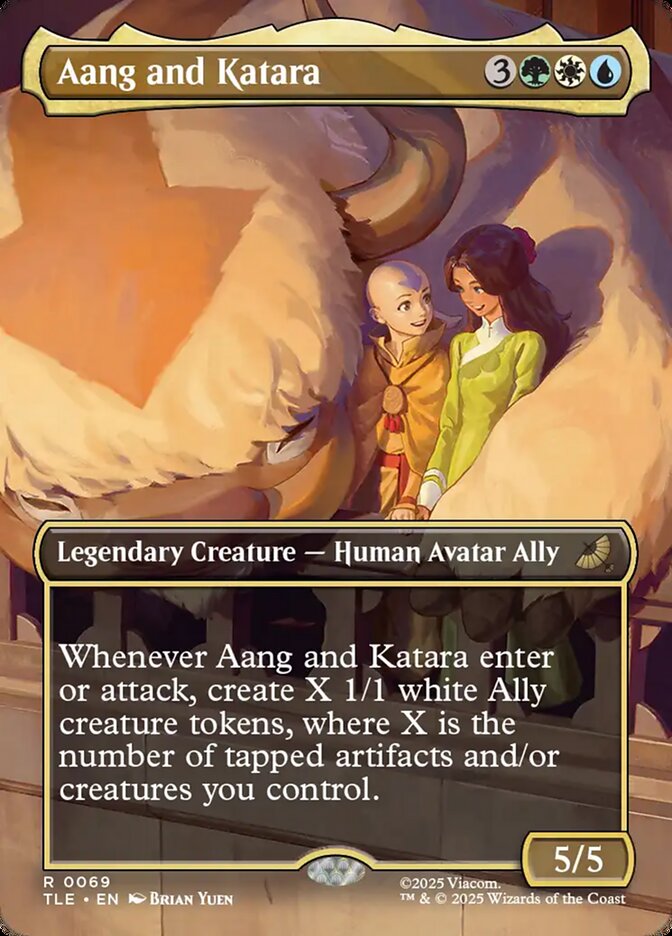 Aang and Katara card image
