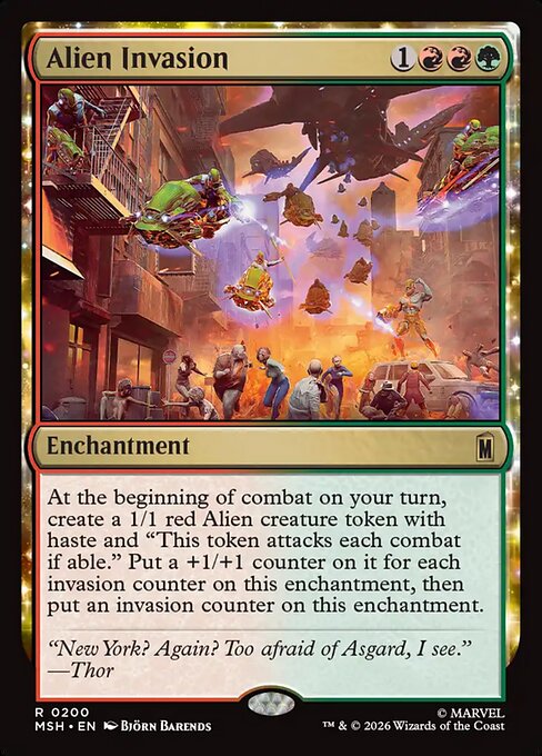 Alien Invasion Magic: The Gathering card