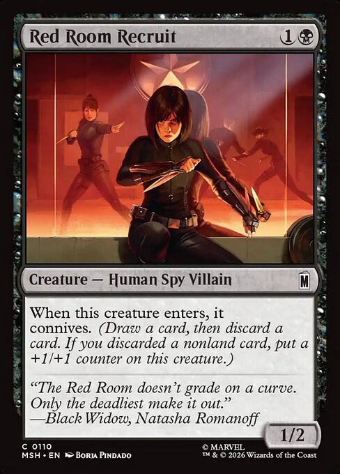 Red Room Recruit Magic: The Gathering card