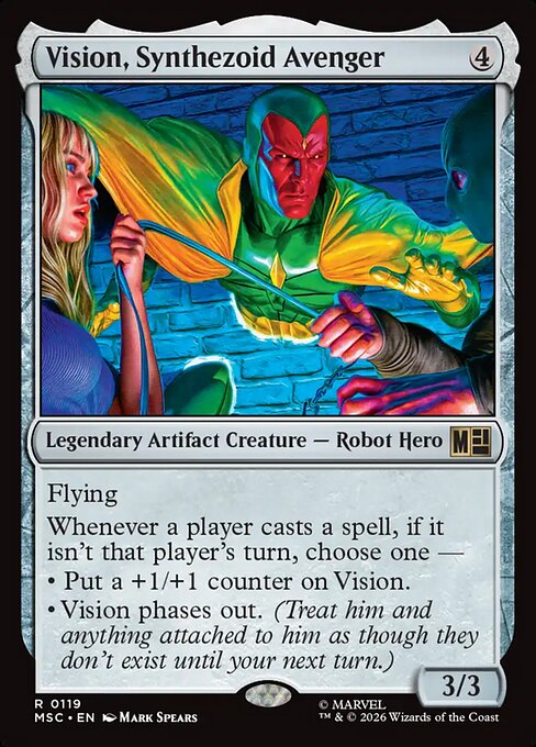 Vision, Synthezoid Avenger Magic: The Gathering card