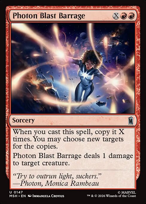 Photon Blast Barrage Magic: The Gathering card