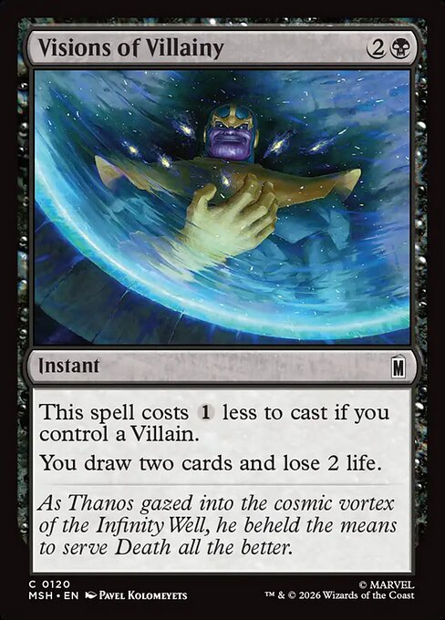 Visions of Villainy Magic: The Gathering card