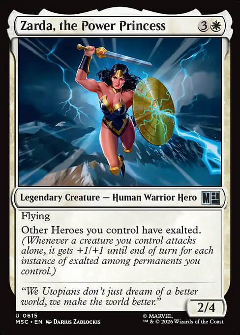 Zarda, the Power Princess Magic: The Gathering card