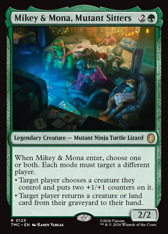 Mikey & Mona, Mutant Sitters card image