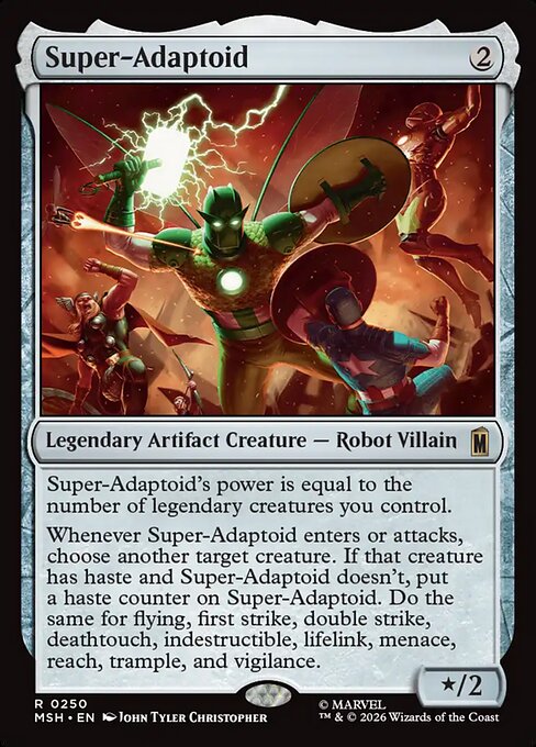 Super-Adaptoid Magic: The Gathering card