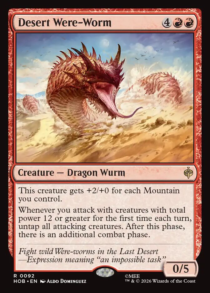 Desert Were-Worm card image