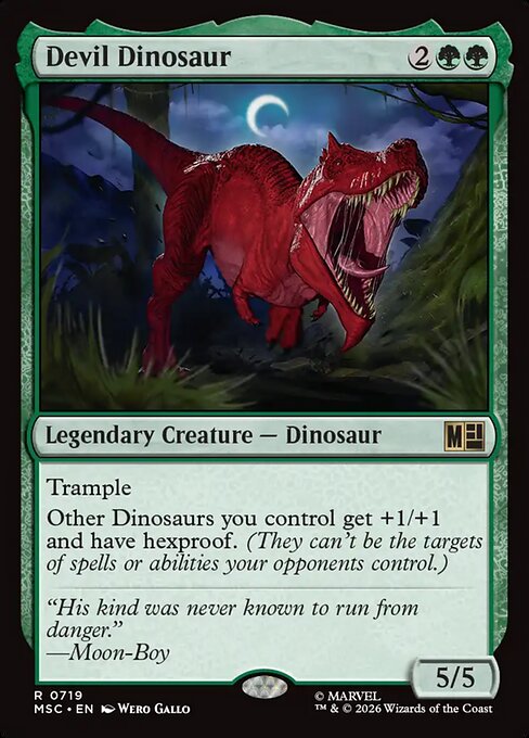 Devil Dinosaur Magic: The Gathering card