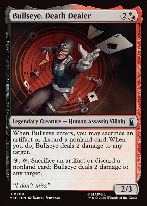 Bullseye, Death Dealer Magic: The Gathering card