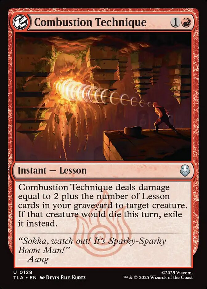 Combustion Technique Magic: The Gathering card