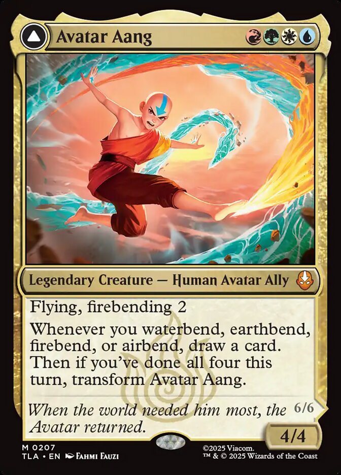 Avatar Aang // Aang, Master of Elements Magic: The Gathering card